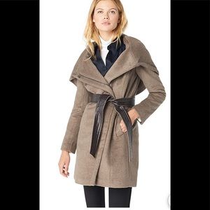 Cole Haan Belted Wool Asymmetrical Women's Coat